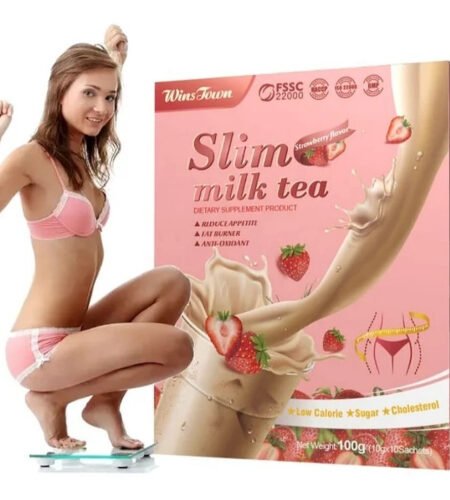 Slim Milk Tea Strawberry flavor | Fat Burner & Weight Loss Milk Tea
